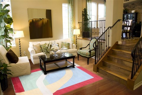 Modern Multicolor Hand Knotted 80 X 100  Area Rug 151-18270 Image 3