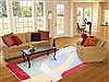Modern Multicolor Hand Knotted 80 X 100  Area Rug 151-18270 Thumb 4