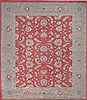 Indo-Nepal Red Hand Knotted 100 X 140  Area Rug 151-18274 Thumb 0