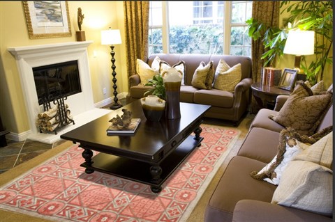 Indo-Nepal Red Hand Knotted 80 X 100  Area Rug 151-18275 Image 2