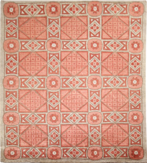 Indo-Nepal Red Hand Knotted 80 X 100  Area Rug 151-18275 Image 0