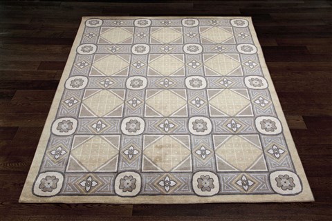 Indo-Nepal Grey Hand Knotted 80 X 100  Area Rug 151-18276 Image 6