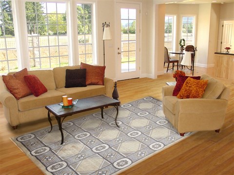 Indo-Nepal Grey Hand Knotted 80 X 100  Area Rug 151-18276 Image 4