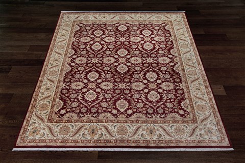 Chobi Red Hand Knotted 90 X 120  Area Rug 151-18278 Image 7
