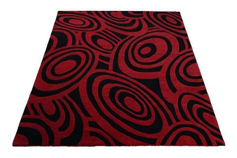 Modern Multicolor Hand Knotted 80 X 100  Area Rug 151-18282 Image 8