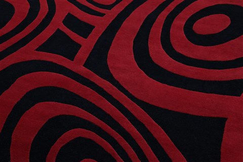 Modern Multicolor Hand Knotted 80 X 100  Area Rug 151-18282 Image 11