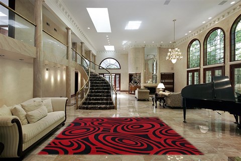 Modern Multicolor Hand Knotted 80 X 100  Area Rug 151-18282 Image 4