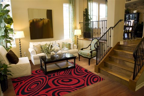 Modern Multicolor Hand Knotted 80 X 100  Area Rug 151-18282 Image 1