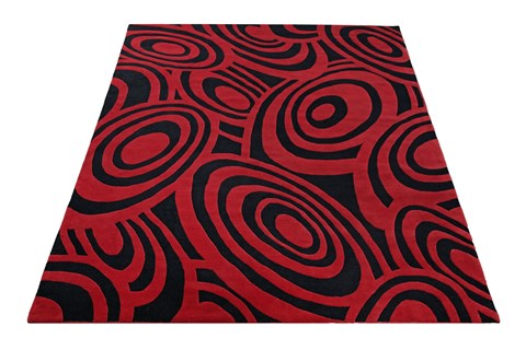 Modern Multicolor Hand Knotted 80 X 100  Area Rug 151-18282 Image 12