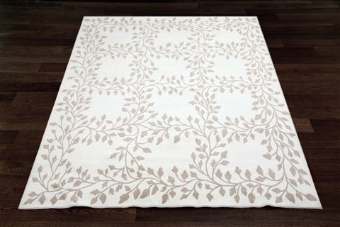 Indo-Nepal White Hand Knotted 80 X 100  Area Rug 151-18287 Image 7