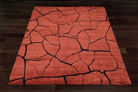 Modern Brown Hand Knotted 80 X 100  Area Rug 151-18288 Image 6