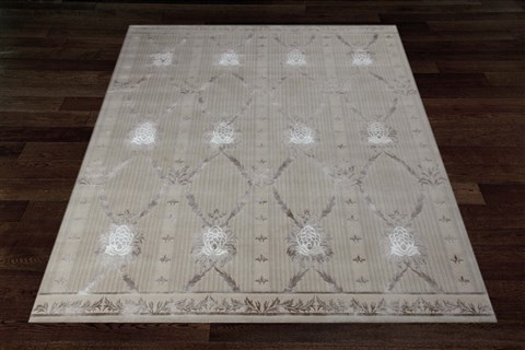 Modern Grey Hand Knotted 80 X 100  Area Rug 151-18291 Image 8