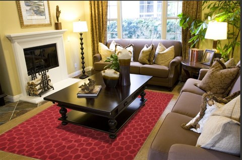 Indo-Nepal Red Hand Knotted 80 X 100  Area Rug 151-18292 Image 2