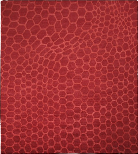 Indo-Nepal Red Hand Knotted 80 X 100  Area Rug 151-18292 Image 0