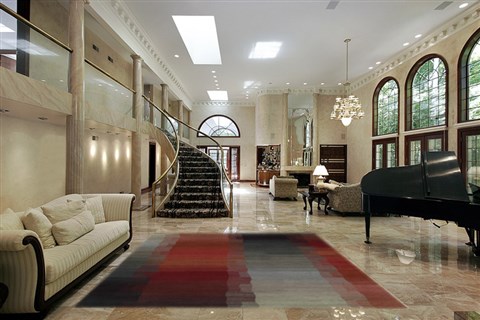 Modern Multicolor Hand Knotted 80 X 100  Area Rug 151-18302 Image 1