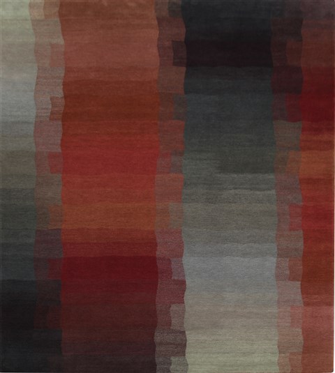 Modern Multicolor Hand Knotted 80 X 100  Area Rug 151-18302 Image 0