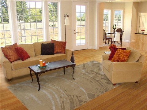 Indo-Nepal Brown Hand Knotted 80 X 100  Area Rug 151-18303 Image 3