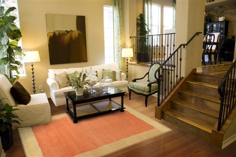 Indo-Nepal Orange Hand Knotted 80 X 100  Area Rug 151-18306 Image 3