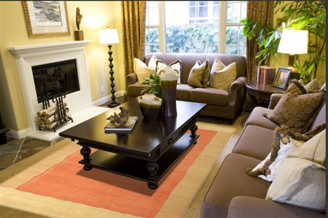 Indo-Nepal Orange Hand Knotted 80 X 100  Area Rug 151-18306 Image 2