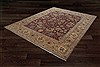 Agra Red Square Hand Knotted 10 X 10  Area Rug 151-18308 Thumb 15