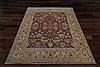 Agra Red Square Hand Knotted 10 X 10  Area Rug 151-18308 Thumb 2