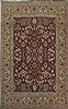Agra Red Square Hand Knotted 10 X 10  Area Rug 151-18308 Thumb 0