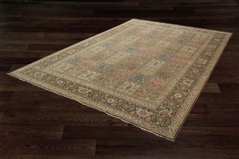 Bakhtiar Multicolor Square Hand Knotted 10 X 10  Area Rug 151-18310 Image 8