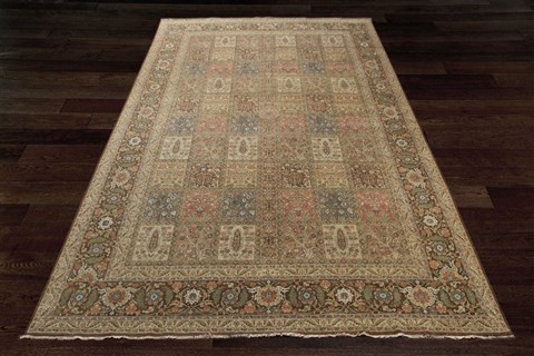 Bakhtiar Multicolor Square Hand Knotted 10 X 10  Area Rug 151-18310 Image 12