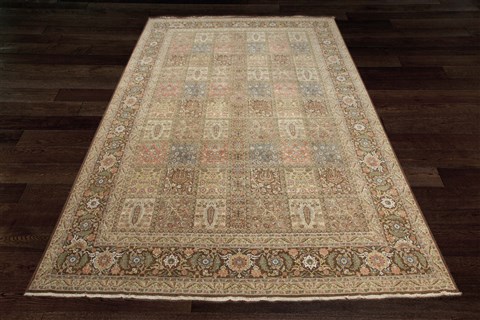 Bakhtiar Multicolor Square Hand Knotted 10 X 10  Area Rug 151-18310 Image 7