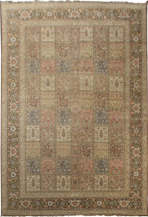 Bakhtiar Multicolor Square Hand Knotted 10 X 10  Area Rug 151-18310 Image 0
