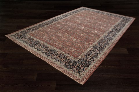 Herati Red Square Hand Knotted 10 X 10  Area Rug 151-18311 Image 15