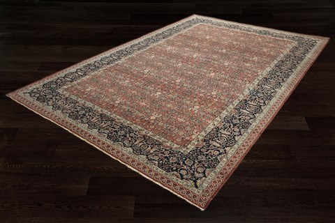 Herati Red Square Hand Knotted 10 X 10  Area Rug 151-18311 Image 3