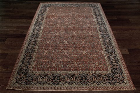 Herati Red Square Hand Knotted 10 X 10  Area Rug 151-18311 Image 5