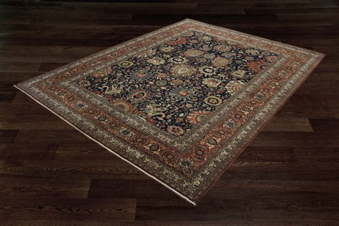 Jaipur Black Square Hand Knotted 10 X 10  Area Rug 151-18312 Image 1
