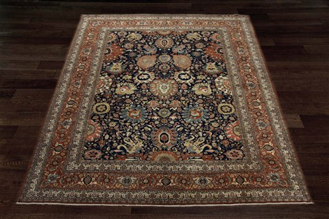 Jaipur Black Square Hand Knotted 10 X 10  Area Rug 151-18312 Image 2