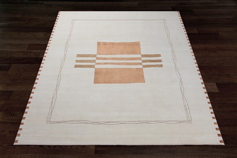 Modern White Hand Knotted 90 X 120  Area Rug 151-18313 Image 5