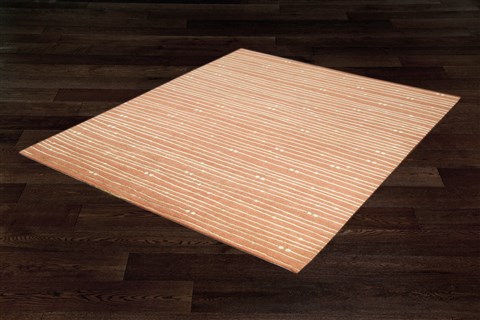 Indo-Nepal Orange Hand Knotted 80 X 100  Area Rug 151-18315 Image 6