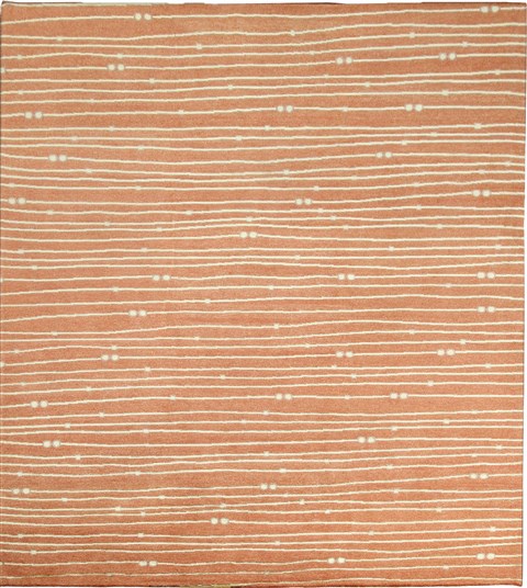 Indo-Nepal Orange Hand Knotted 80 X 100  Area Rug 151-18315 Image 0