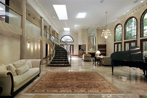 Heriz White Hand Knotted 90 X 120  Area Rug 151-18318 Image 1