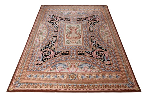 Modern Black Hand Knotted 100 X 140  Area Rug 151-18321 Image 3