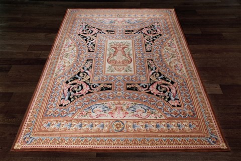 Modern Black Hand Knotted 100 X 140  Area Rug 151-18321 Image 2