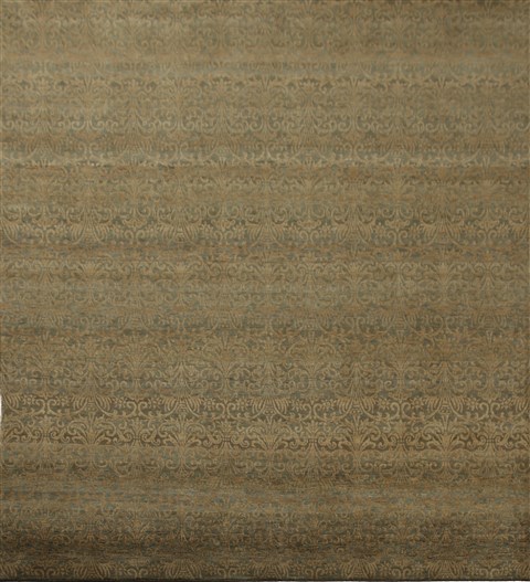 Indo-Nepal Green Hand Knotted 80 X 100  Area Rug 151-18324 Image 0