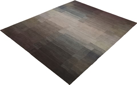 Modern Grey Hand Knotted 80 X 100  Area Rug 151-18326 Image 9