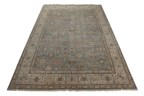 Haji Jalili Blue Square Hand Knotted 10 X 10  Area Rug 151-18332 Image 17