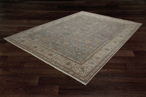 Haji Jalili Blue Square Hand Knotted 10 X 10  Area Rug 151-18332 Image 18