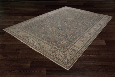 Haji Jalili Blue Square Hand Knotted 10 X 10  Area Rug 151-18332 Image 6