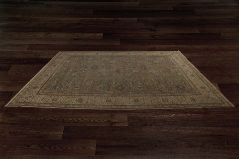 Haji Jalili Blue Square Hand Knotted 10 X 10  Area Rug 151-18332 Image 2