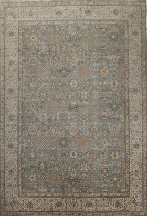 Haji Jalili Blue Square Hand Knotted 10 X 10  Area Rug 151-18332 Image 0
