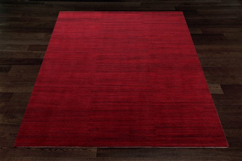 Indo-Nepal Red Hand Knotted 80 X 100  Area Rug 151-18336 Image 8