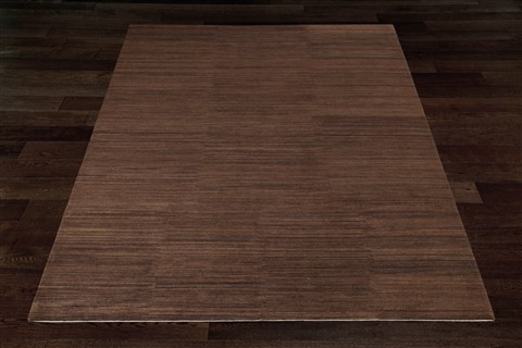 Indo-Nepal Brown Hand Knotted 80 X 100  Area Rug 151-18337 Image 10